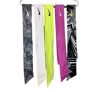 NIKE Set of 5 Wrap Around Head Tie Headbands
